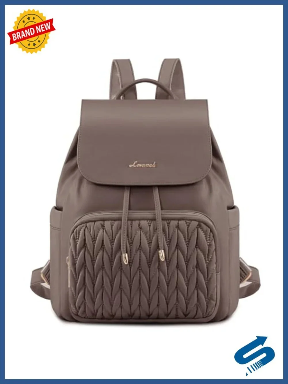 Mini Backpack Purse Women Quilted Water Resistant Polyester Lightweight